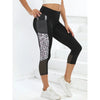 Female Leopard Splicing High Waist Yoga Pants Looty Lush