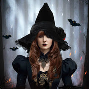 Halloween Baroque Witch Hat Accessories Props Looty Lush