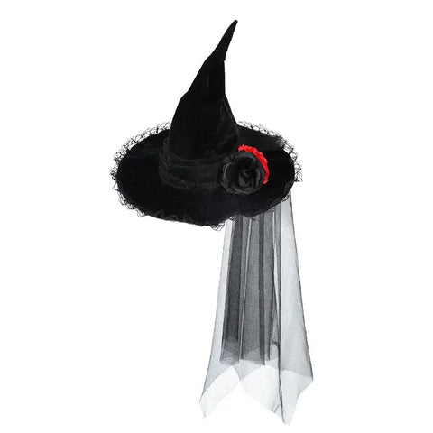 Halloween Baroque Witch Hat Accessories Props Looty Lush