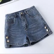 High Waist Denim Shorts Slimming Versatile Loose Word Outerwear Hot Pants Trendy Looty Lush