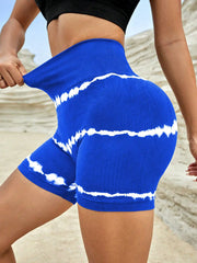 High Waist Tie-dye Yoga Shorts For Women Shorts Looty Lush