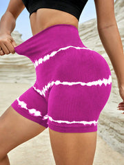 High Waist Tie-dye Yoga Shorts For Women Shorts Looty Lush