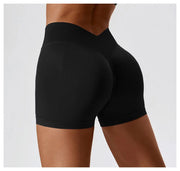 High Waist Yoga Short Belly Contracting Hip Raise Fitness Pants Looty Lush