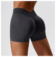 High Waist Yoga Short Belly Contracting Hip Raise Fitness Pants Looty Lush