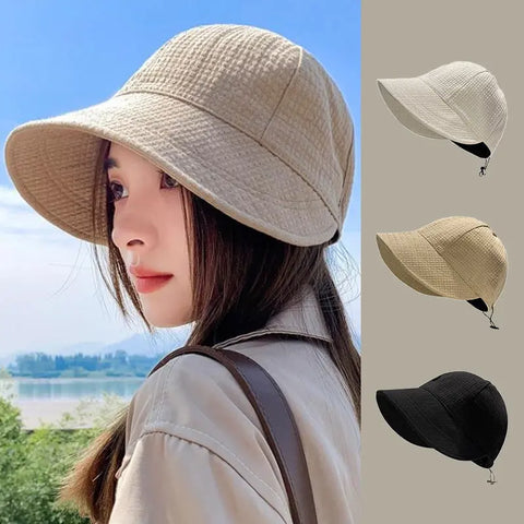 Ins Women's Sun Protection Hat Sunshade Four Seasons Adjustable Looty Lush