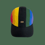 Korean Ins Rainbow Color-blocking Peaked Cap Sun-proof Quick-drying Looty Lush