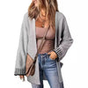 Long Sleeve Color Stitching Knitted Cardigan Pocket Women's Clothing Looty Lush