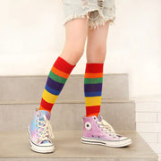 Mid-calf Socks Rainbow Cotton Socks Looty Lush