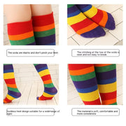 Mid-calf Socks Rainbow Cotton Socks Looty Lush