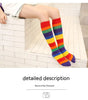 Mid-calf Socks Rainbow Cotton Socks Looty Lush