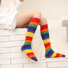 Mid-calf Socks Rainbow Cotton Socks Looty Lush