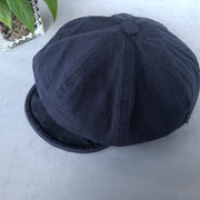 Minimalist Washed Cotton Solid Color Beret Children Looty Lush