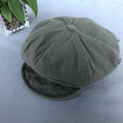 Minimalist Washed Cotton Solid Color Beret Children Looty Lush