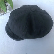 Minimalist Washed Cotton Solid Color Beret Children Looty Lush