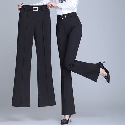 Commuter Casual All-match Wide Leg Pants High Waist Slimming And Straight Draping Effect Looty Lush