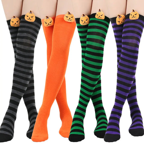 Pumpkin Demon Halloween Doll Socks Looty Lush