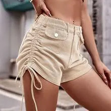 Ripped Tassel Stretch Denim Shorts Looty Lush