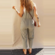 Solid Color Camisole Jumpsuit Loose Sleeveless Looty Lush