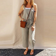 Solid Color Camisole Jumpsuit Loose Sleeveless Looty Lush