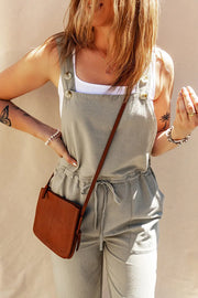 Solid Color Camisole Jumpsuit Loose Sleeveless Looty Lush