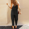 Solid Color Camisole Jumpsuit Loose Sleeveless Looty Lush