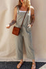 Solid Color Camisole Jumpsuit Loose Sleeveless Looty Lush