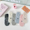 Summer Bow Socks Thin Shallow Mouth Invisible Non-slip Tight Looty Lush