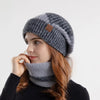 Two-color Hat Female Thick Warm Earflaps Wool Looty Lush