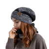 Two-color Hat Female Thick Warm Earflaps Wool Looty Lush