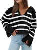 V-neck Large Lapel Short Knitted Women's Top Looty Lush