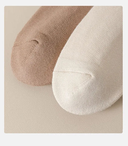 Winter Fleece-lined Thickened Middle Tube Cotton Thermal Terry Long Tube Casual Socks Looty Lush