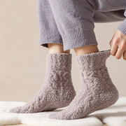 Winter Warm Fuzzy Coral Fleece Socks Women Men Velvet Thickened Home Sleepping Floor Socks Looty Lush