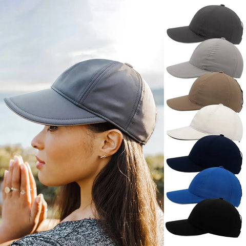 Women Outdoor Baseball Cap Quick-drying Waterproof Lengthened Brim Outdoor Looty Lush