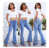 Women's Flared Jeans Women's 3D Embroidery Looty Lush