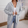 Women's Knitwear Hooded Loose Mid-length Sweater Looty Lush