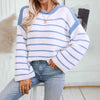 Women's Knitwear Loose-fitting Pullover Round-neck Sweater Looty Lush