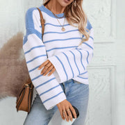 Women's Knitwear Loose-fitting Pullover Round-neck Sweater Looty Lush