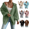 Women's Lapel Sweater Coat V-neck Buttons Looty Lush