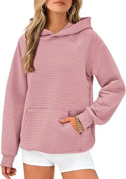 Women's Long Sleeve Hooded Fashion Tops Looty Lush