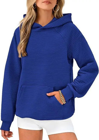 Women's Long Sleeve Hooded Fashion Tops Looty Lush