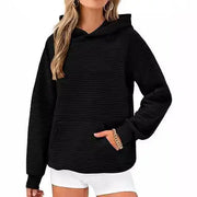 Women's Long Sleeve Hooded Fashion Tops Looty Lush