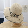 Women's Summer UV Protection Foldable Straw Hat Looty Lush