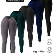 Women's V-waist Double Hip Lifting Outdoor Sport Running Training Tights Looty Lush