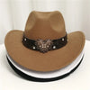 Women's Western Cowboy Hat Love Decorative Chain Top Hat Looty Lush