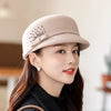 Wool Peaked Cap Casual Woolen Felt Hat Looty Lush