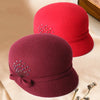 Wool Peaked Cap Casual Woolen Felt Hat Looty Lush