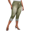 Plus Size Women's Tight Printed Pants Looty Lush