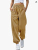 Women's Loose Leisure Sports Drawstring Wide Leg Ankle Banded Pants Looty Lush