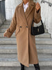 Suit Collar Double Breasted Woolen Coat Looty Lush