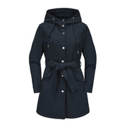 Spring And Autumn New Hooded Waterproof Coat Containing Belt Thin Looty Lush